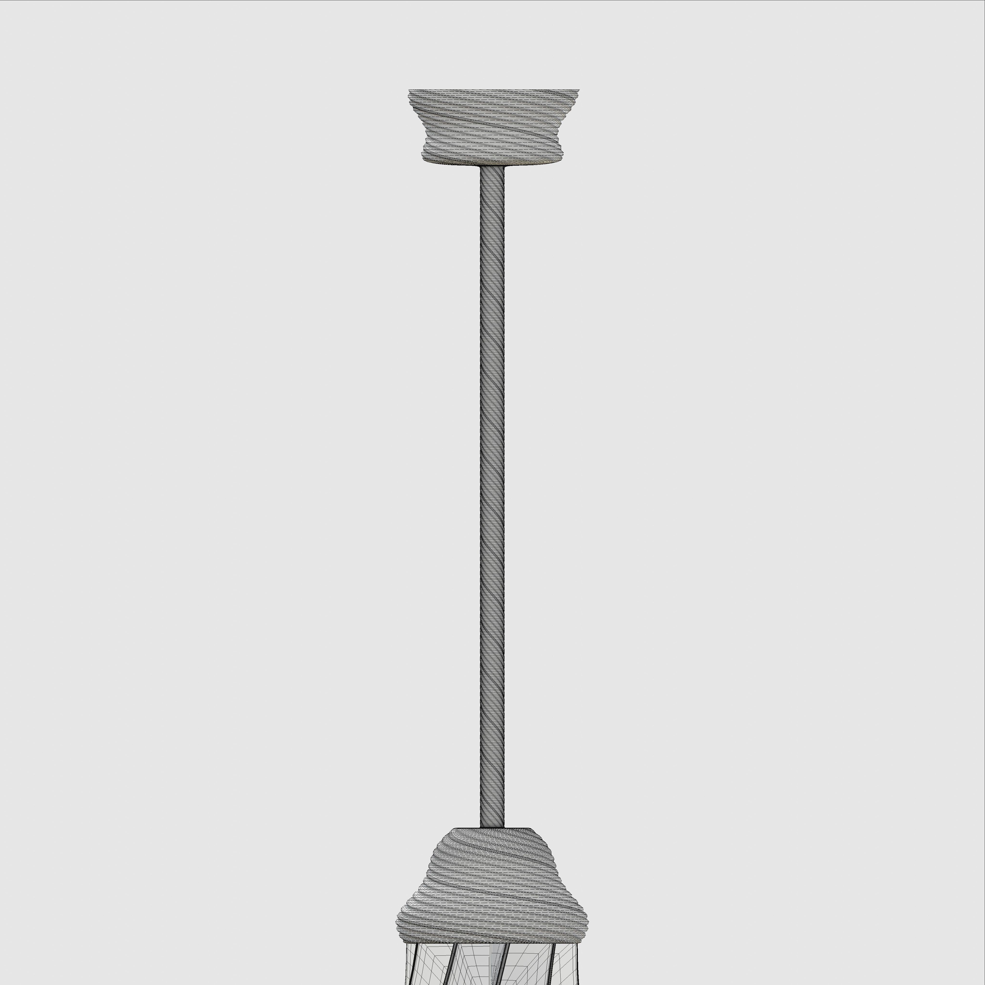 Twisted Patterned Moroccan Lamp 3D model_5