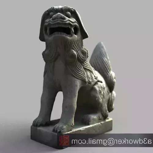 Lion-statue-005M statue of chinese dog