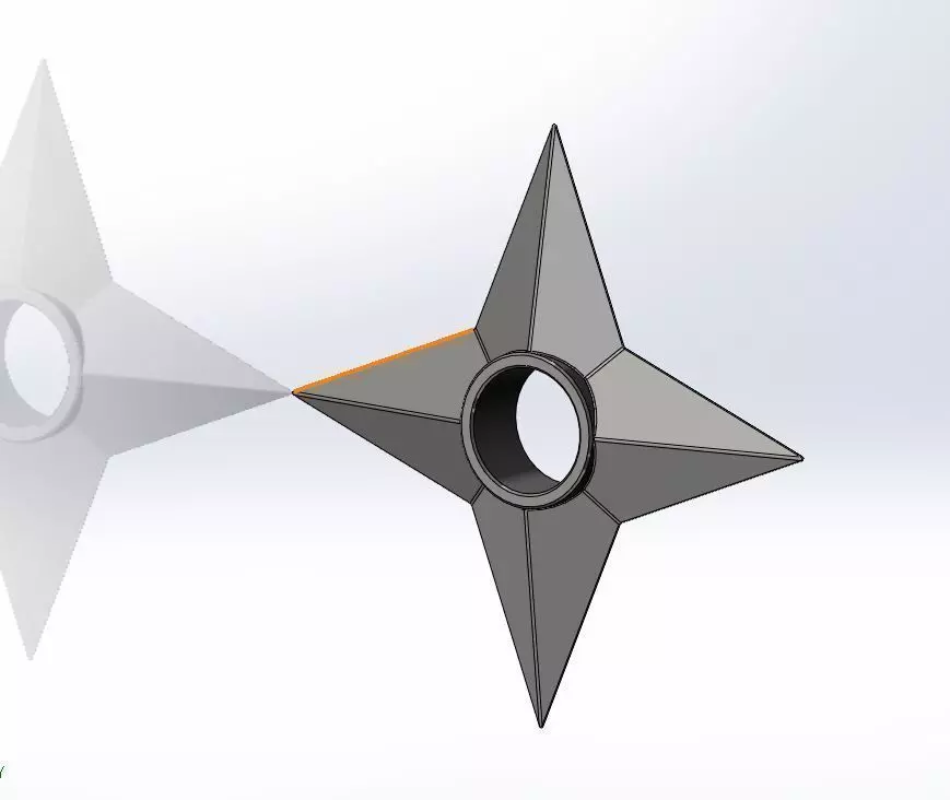 3D printable Shuriken Ninjha Star 3D model_0