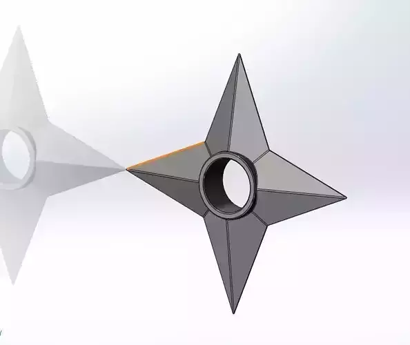3D printable Shuriken Ninjha Star 3D model