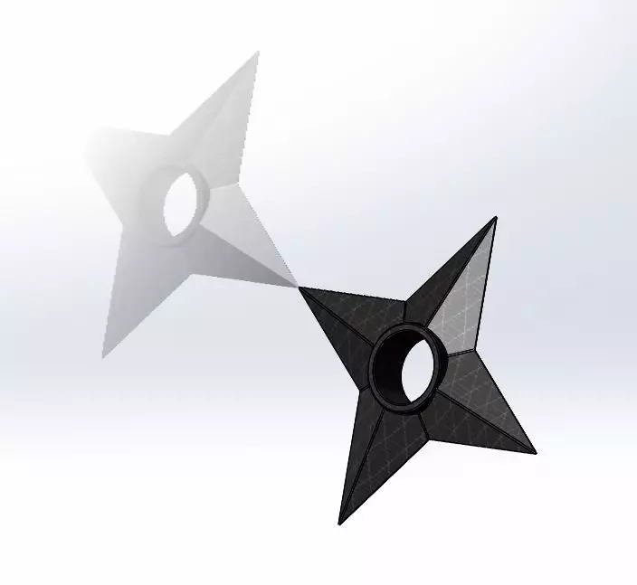 3D printable Shuriken Ninjha Star 3D model_1
