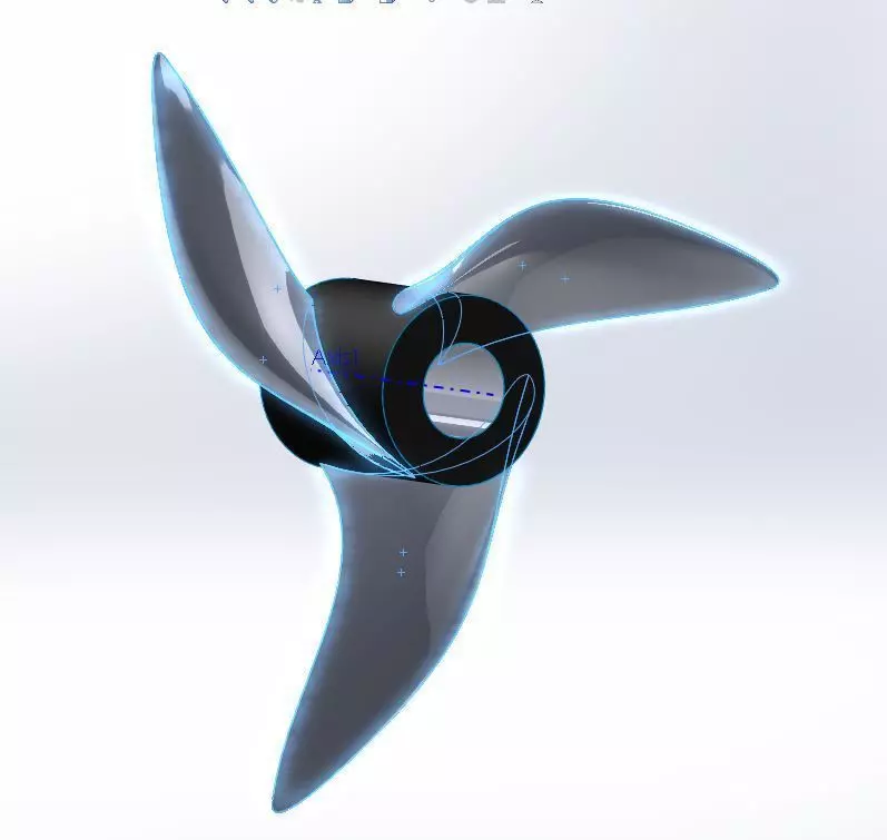 Mixer Grinder blade 3D model_0