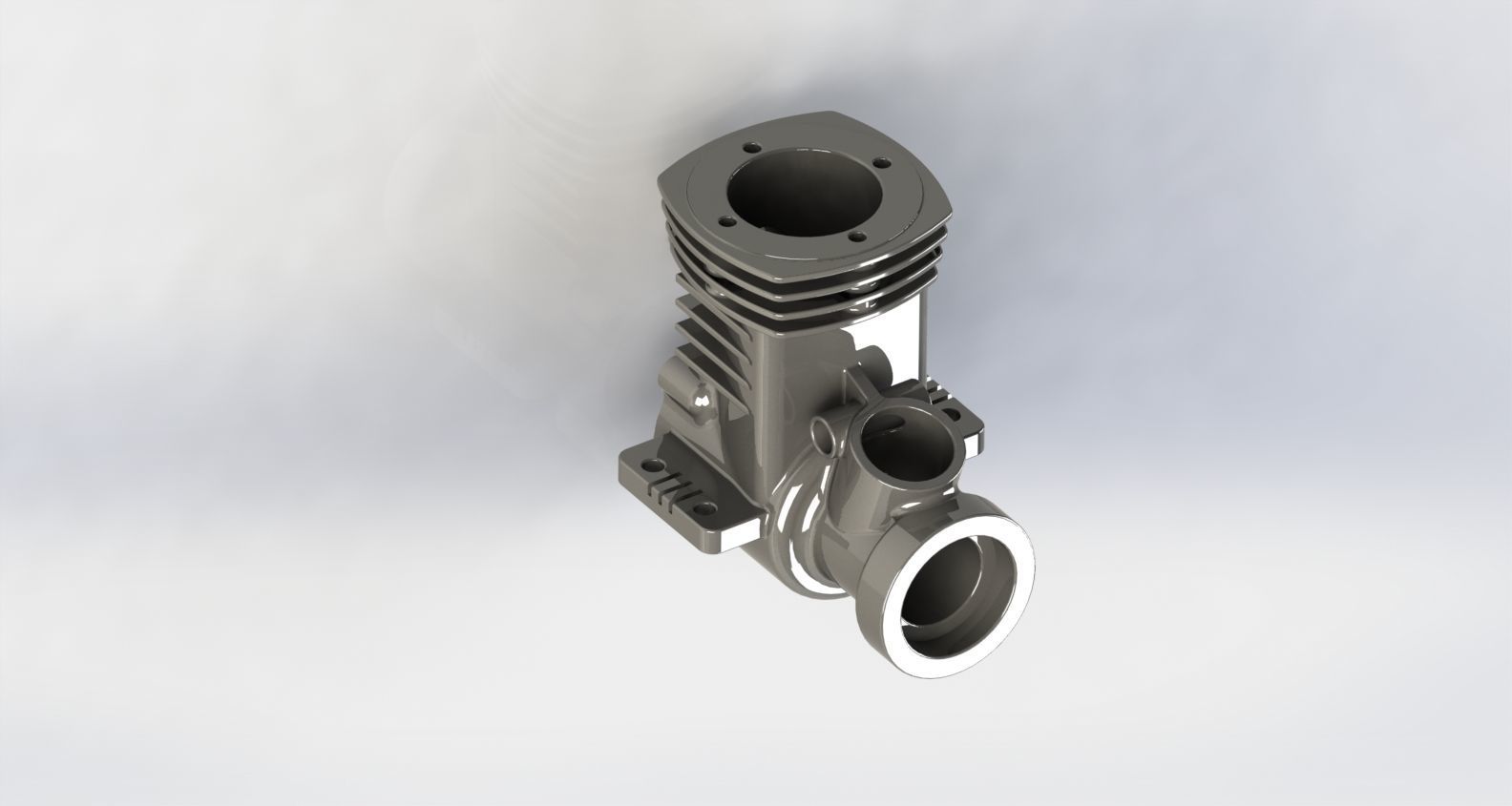 Engine Case 3D model_2