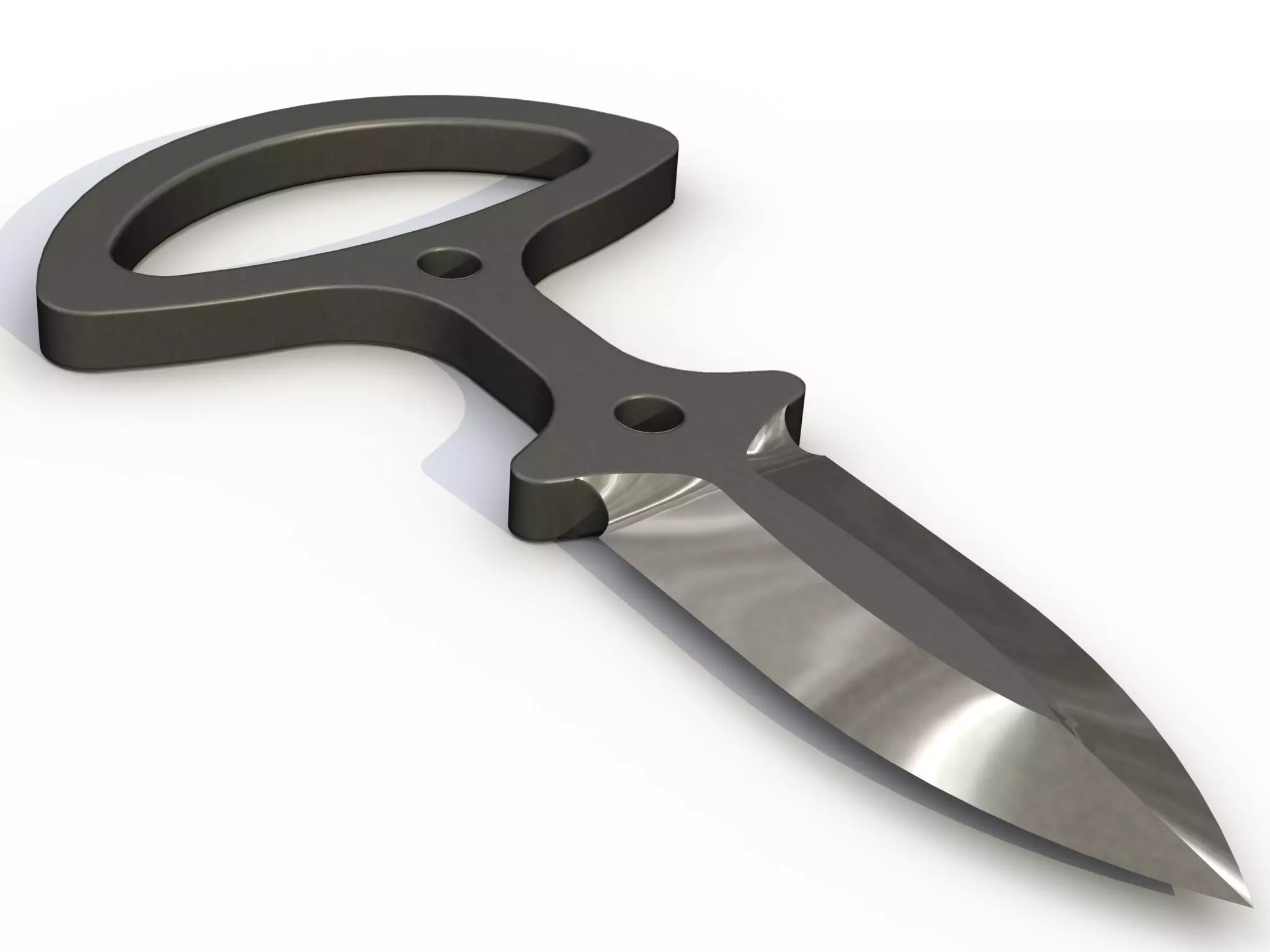 Dagger knife 3D model_5