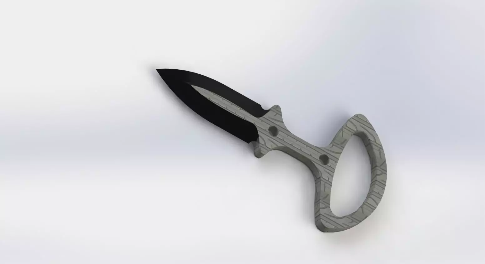 Dagger knife 3D model_3