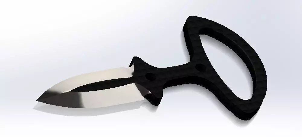 Dagger knife 3D model_6