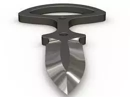 Dagger knife 3D model_4