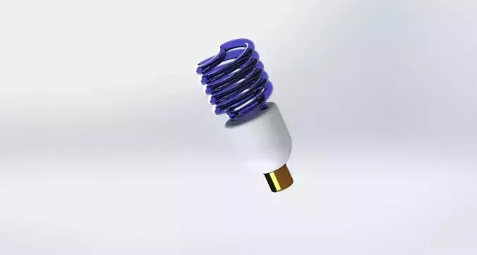 CFL bulb design 3D model