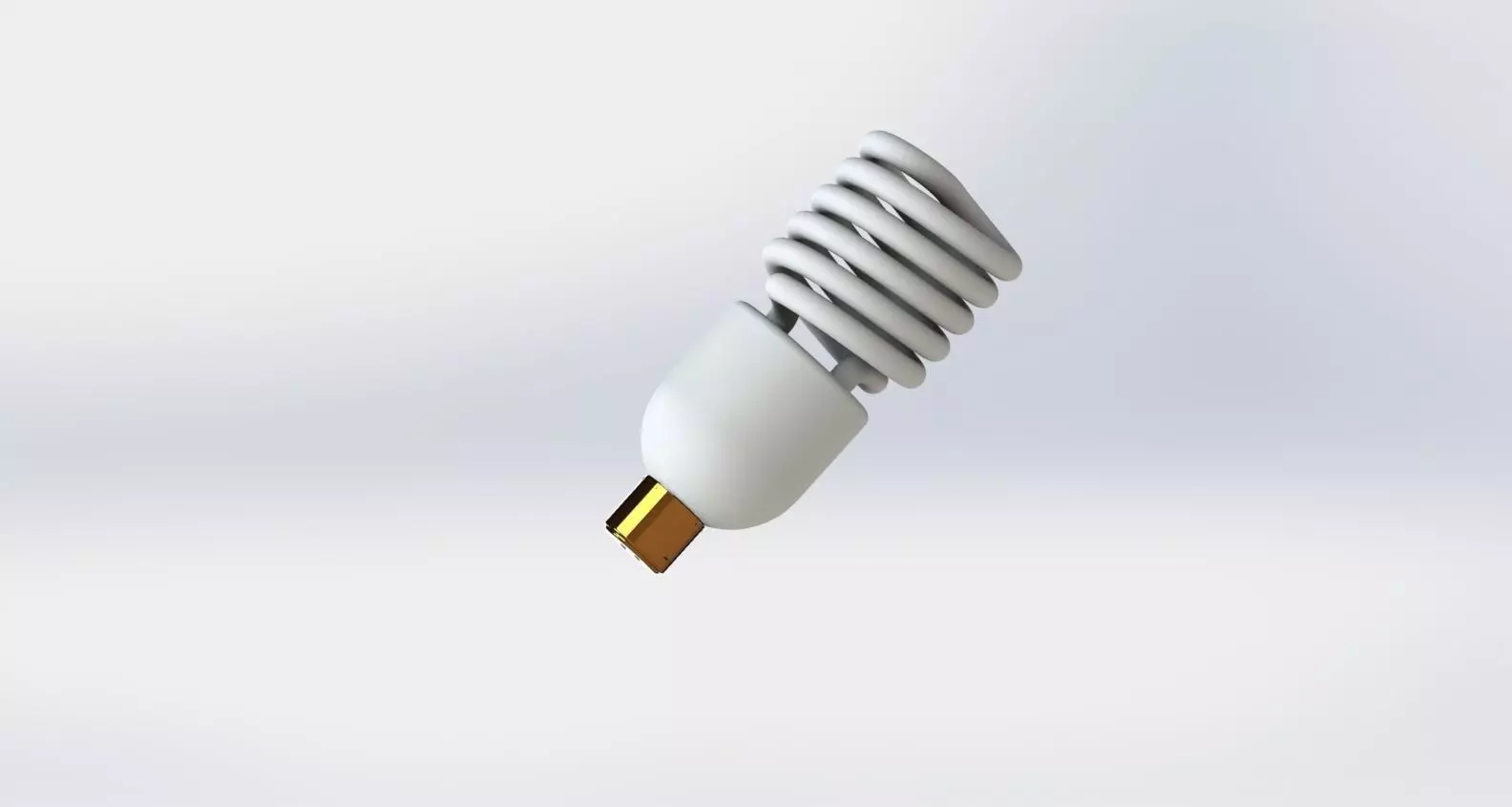CFL bulb design 3D model_2