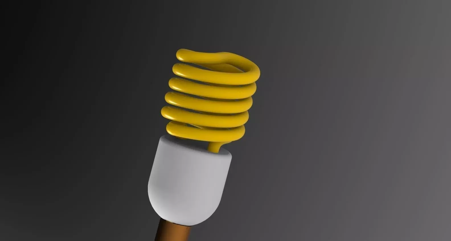 CFL bulb design 3D model_10