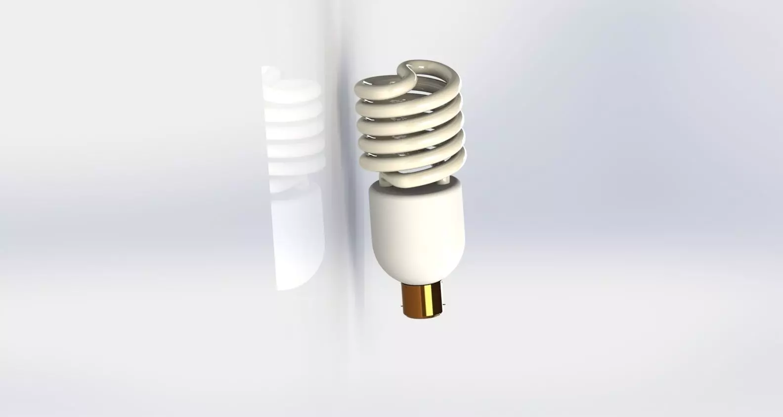 CFL bulb design 3D model_4