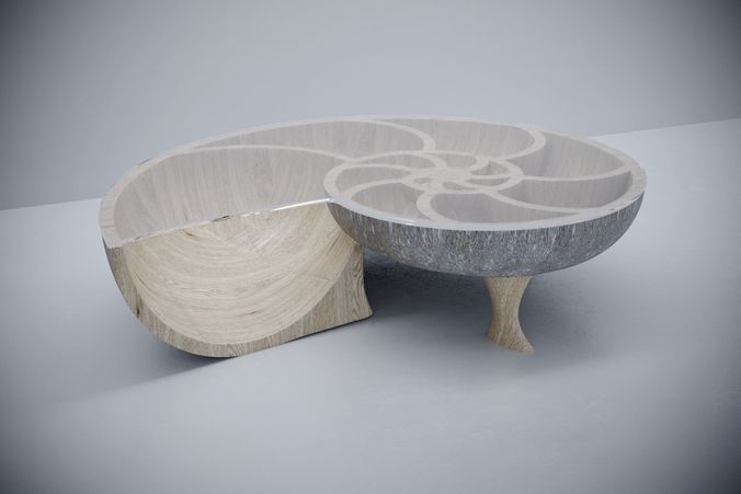 Nautilus coffee table 3D model