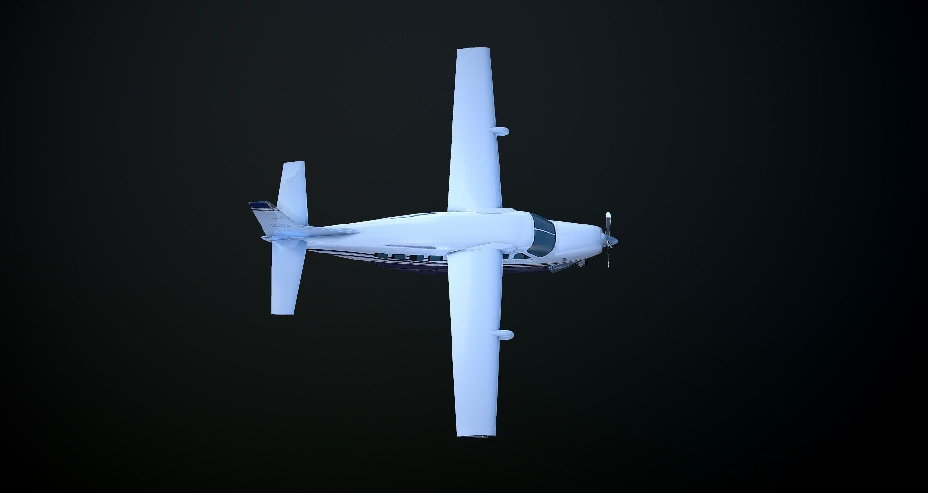 Cessna 208 Caravan VR Unreal PKG Low-poly 3D model_11