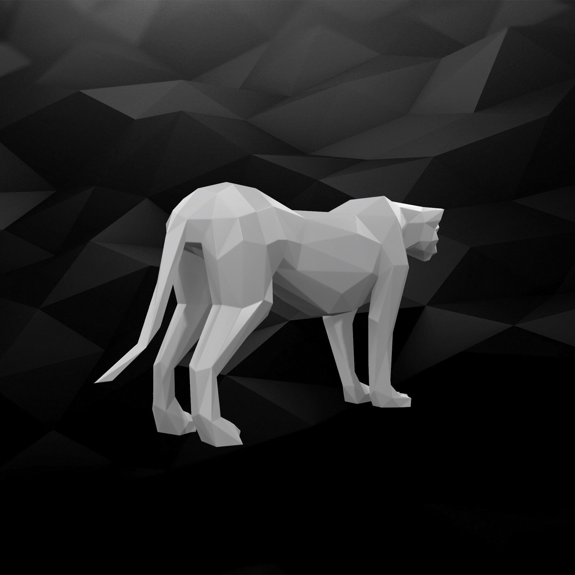 3D Printable Cheetah Model 3D print model_4