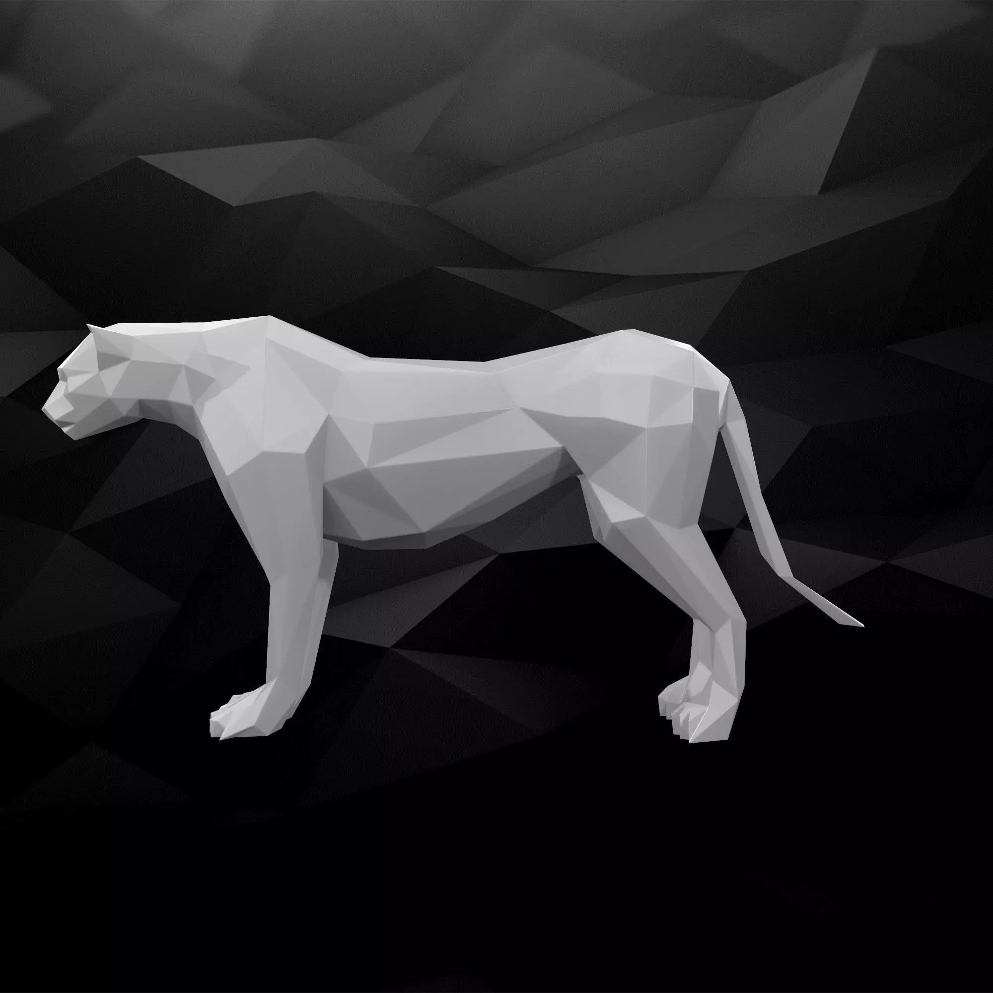 3D Printable Cheetah Model 3D print model_0