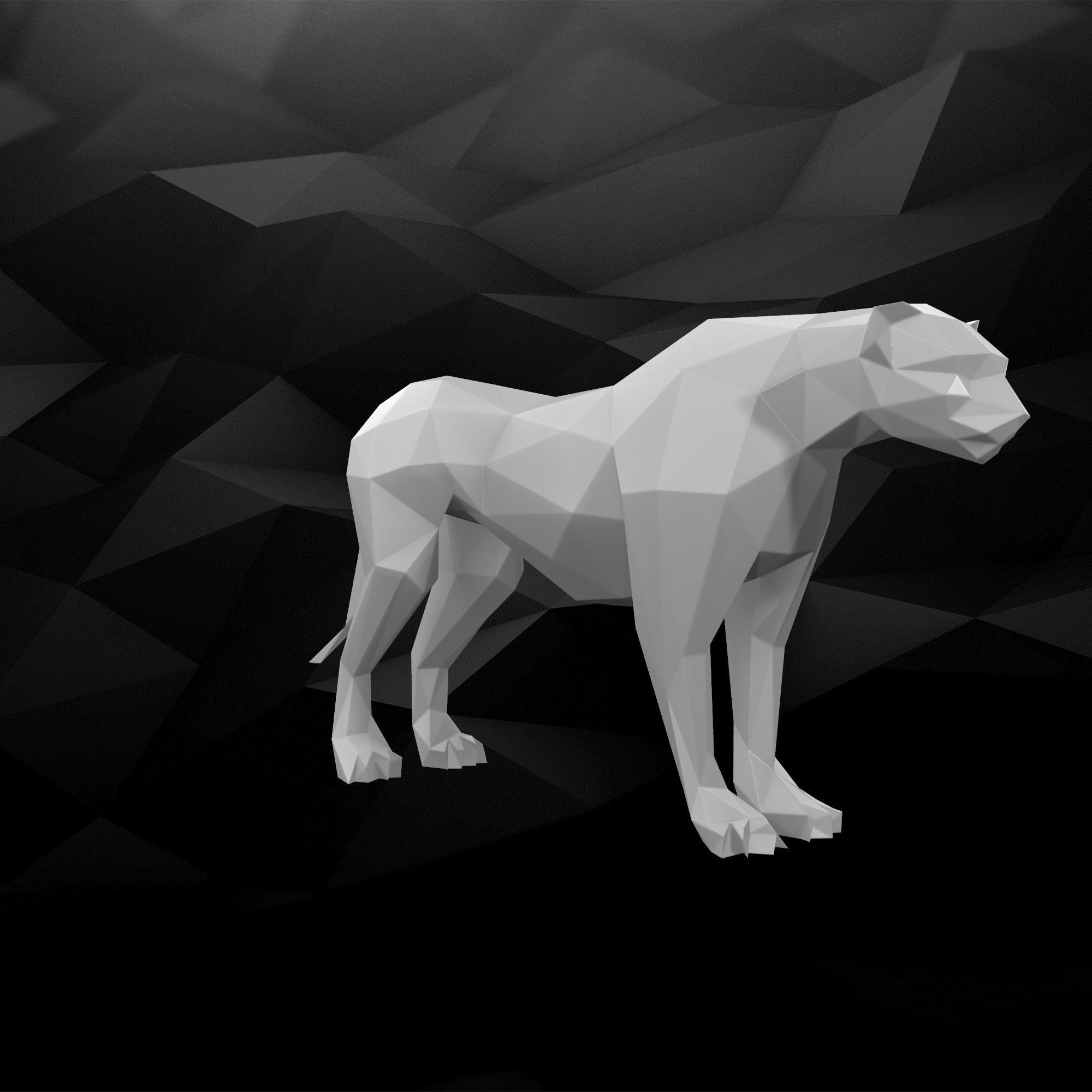 3D Printable Cheetah Model 3D print model_2