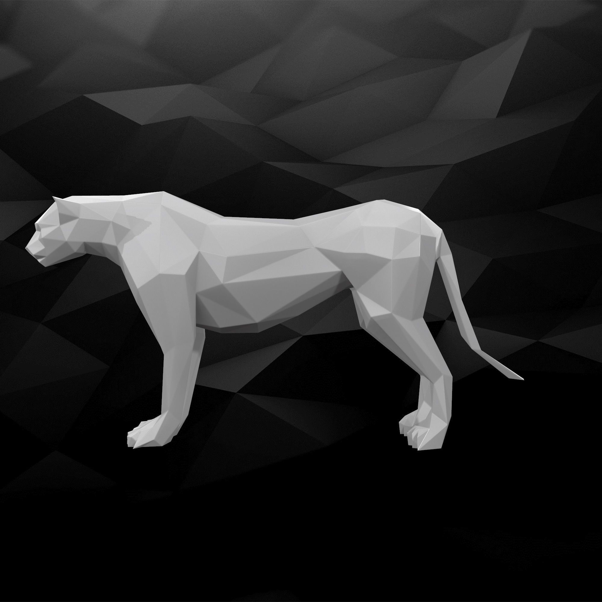 3D Printable Cheetah Model 3D print model_7