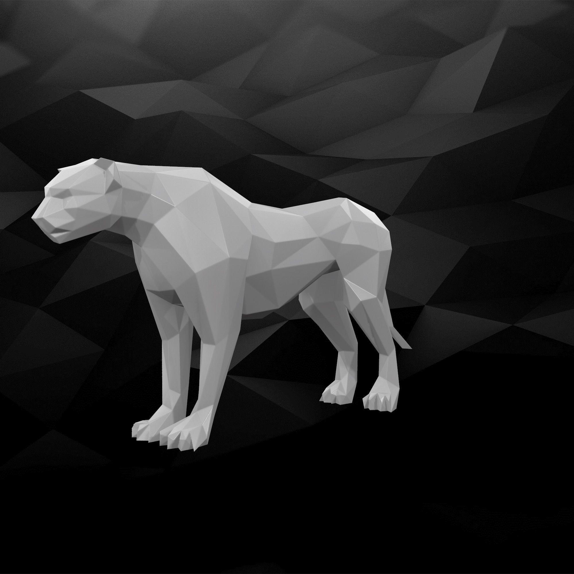 3D Printable Cheetah Model 3D print model_8