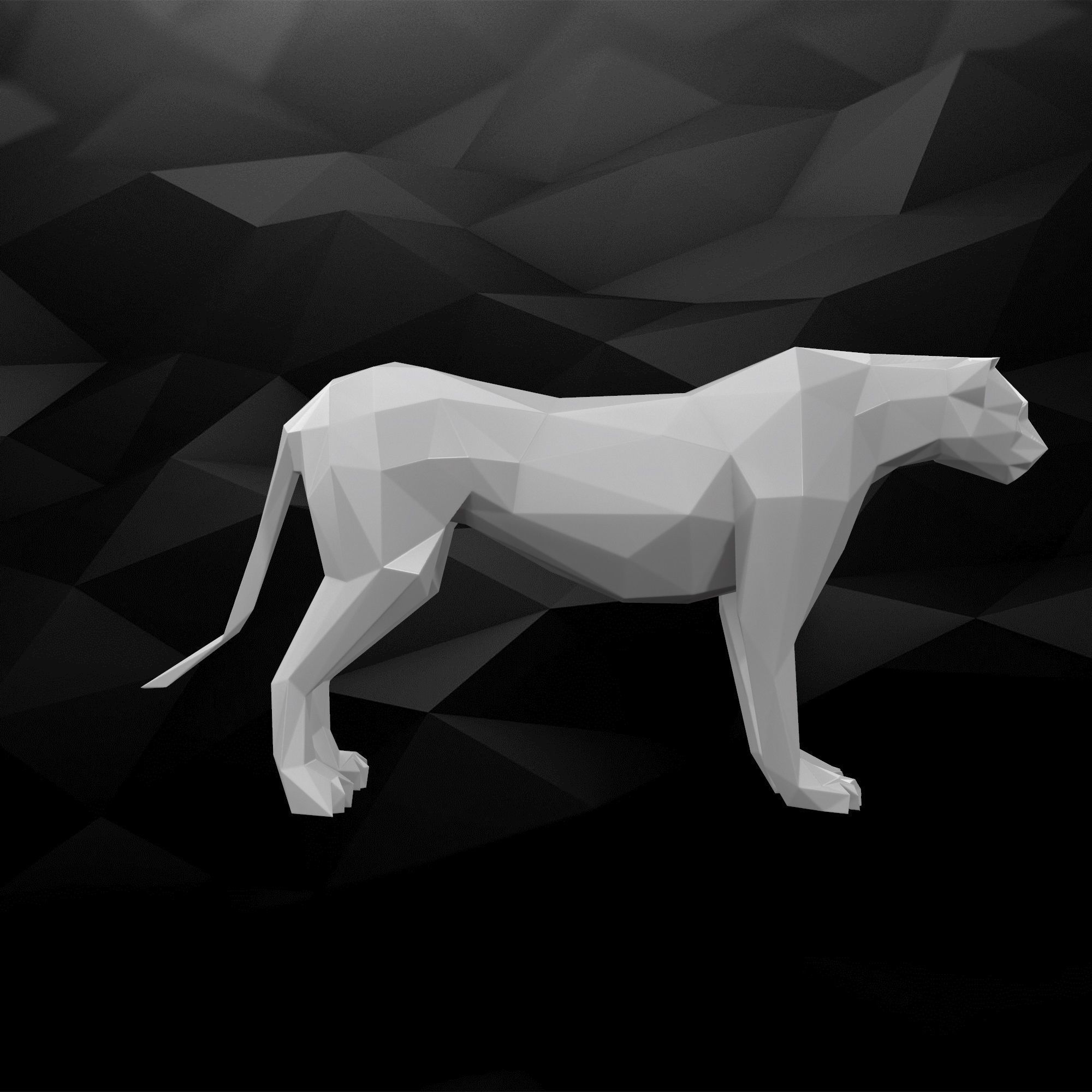 3D Printable Cheetah Model 3D print model_3
