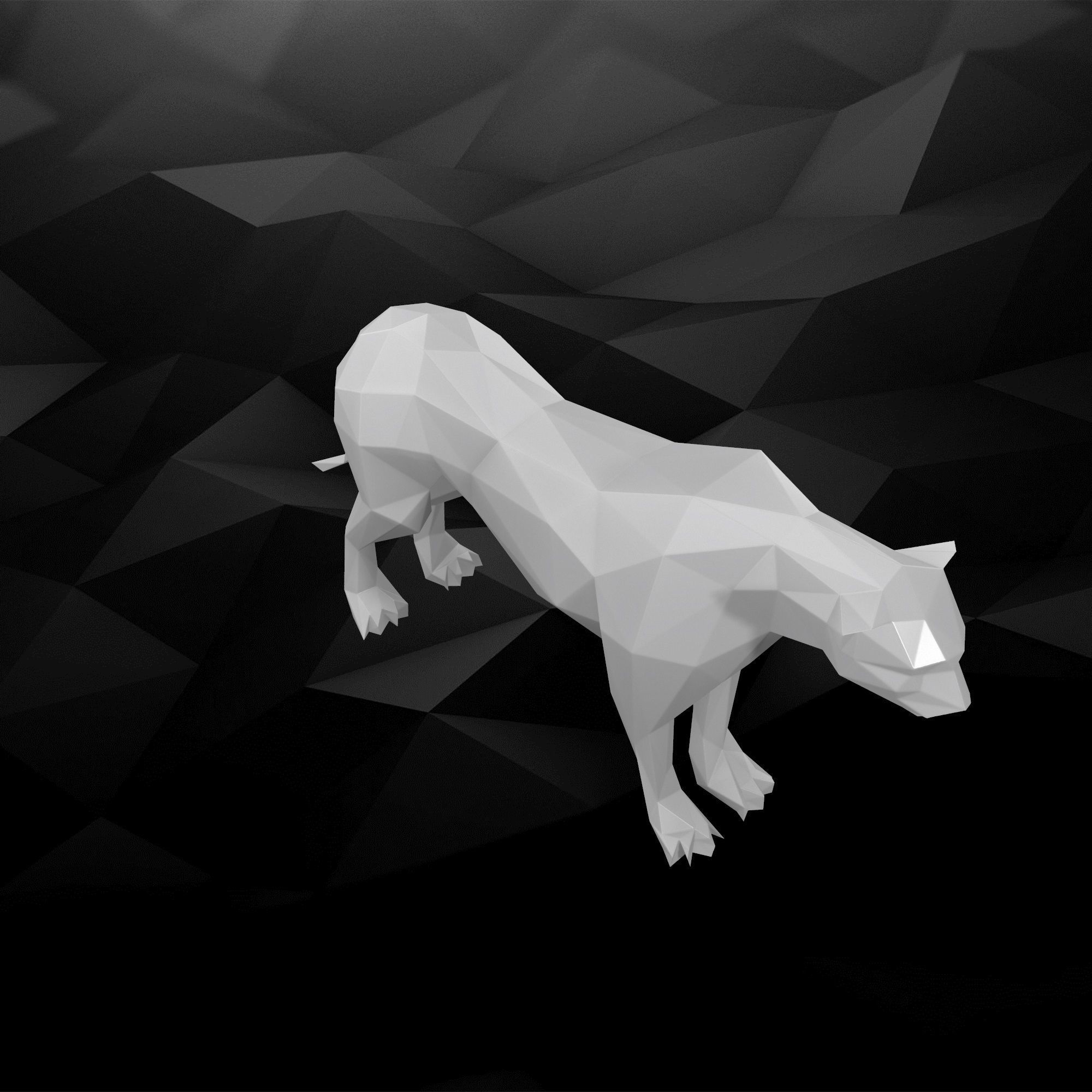 3D Printable Cheetah Model 3D print model_10