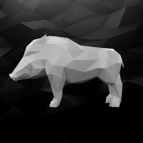 3D Printable Boar Model 3D print model