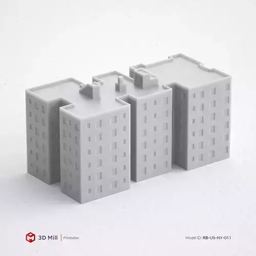3D Print miniature building RB-US-NY-011
