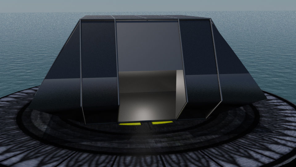 Ocean city cluster 3D model_5