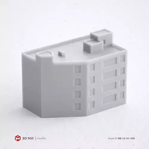 3D Print miniature building RB-US-NY-006