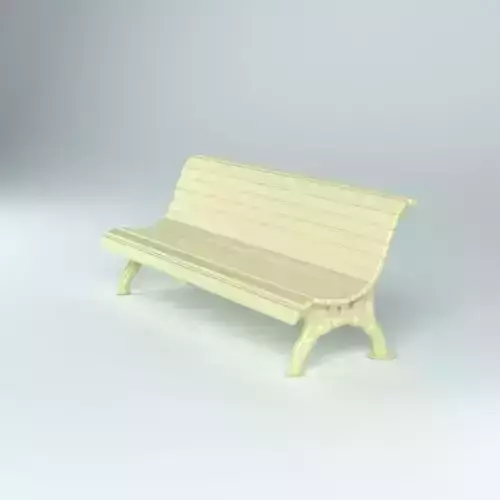 Classic garden bench for Architecture props 3D print model