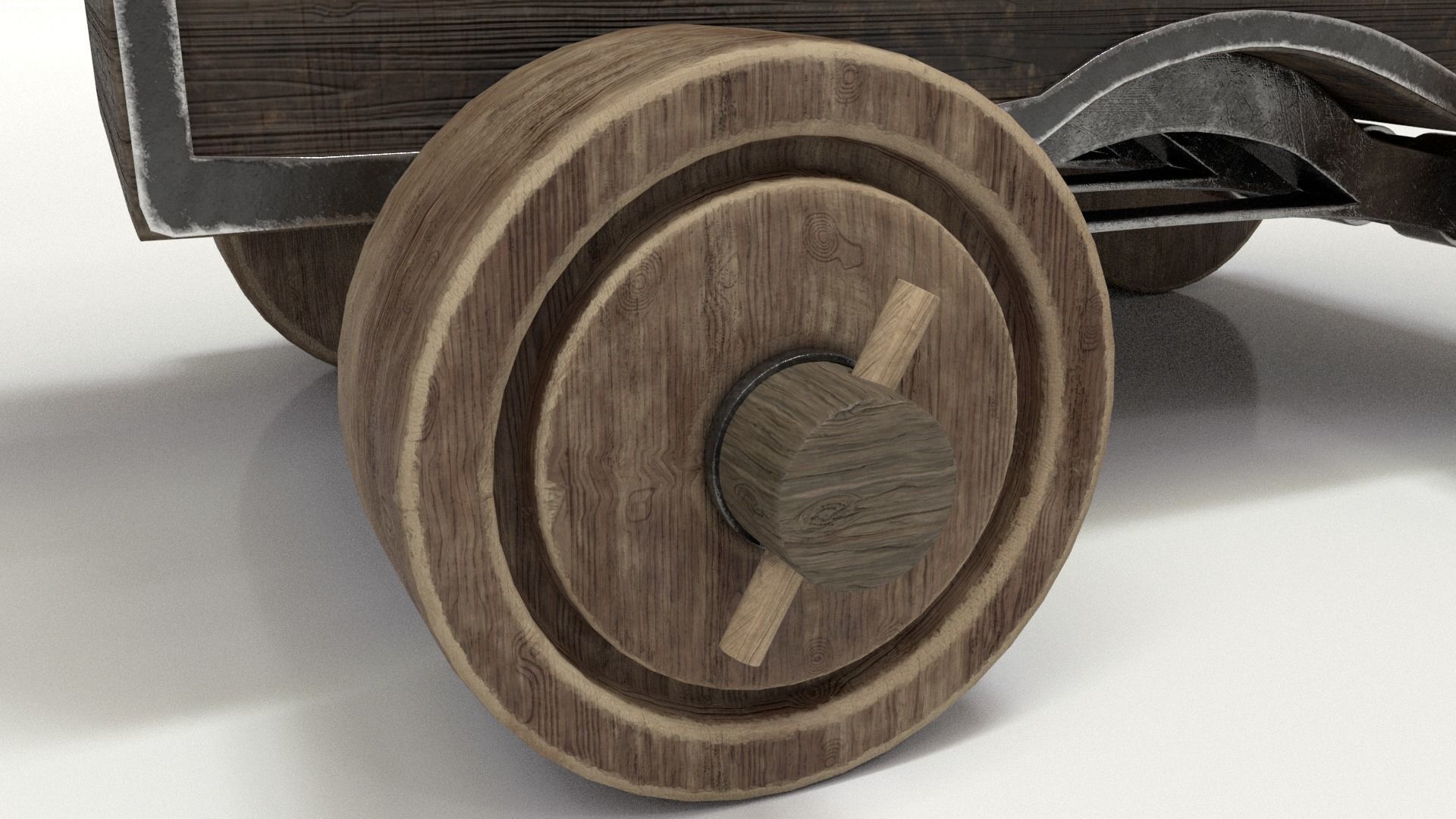 Old Cannon Low-poly 3D model_21