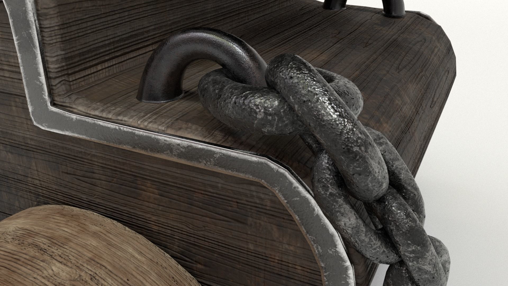 Old Cannon Low-poly 3D model_24