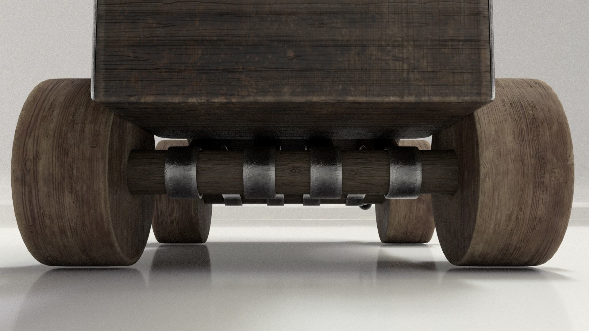 Old Cannon Low-poly 3D model_22