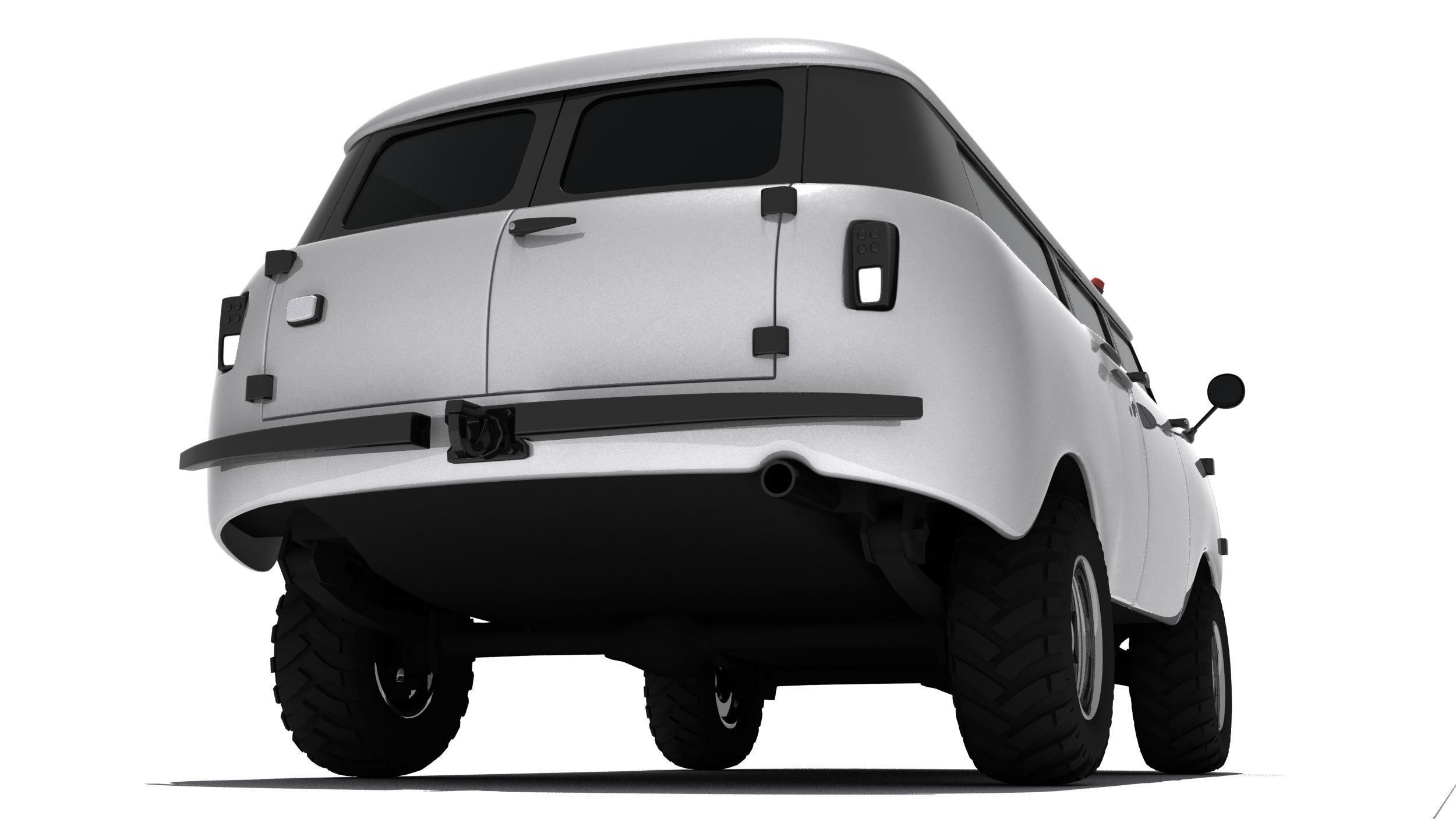 UAZ-452 Concept Car 3D model_6