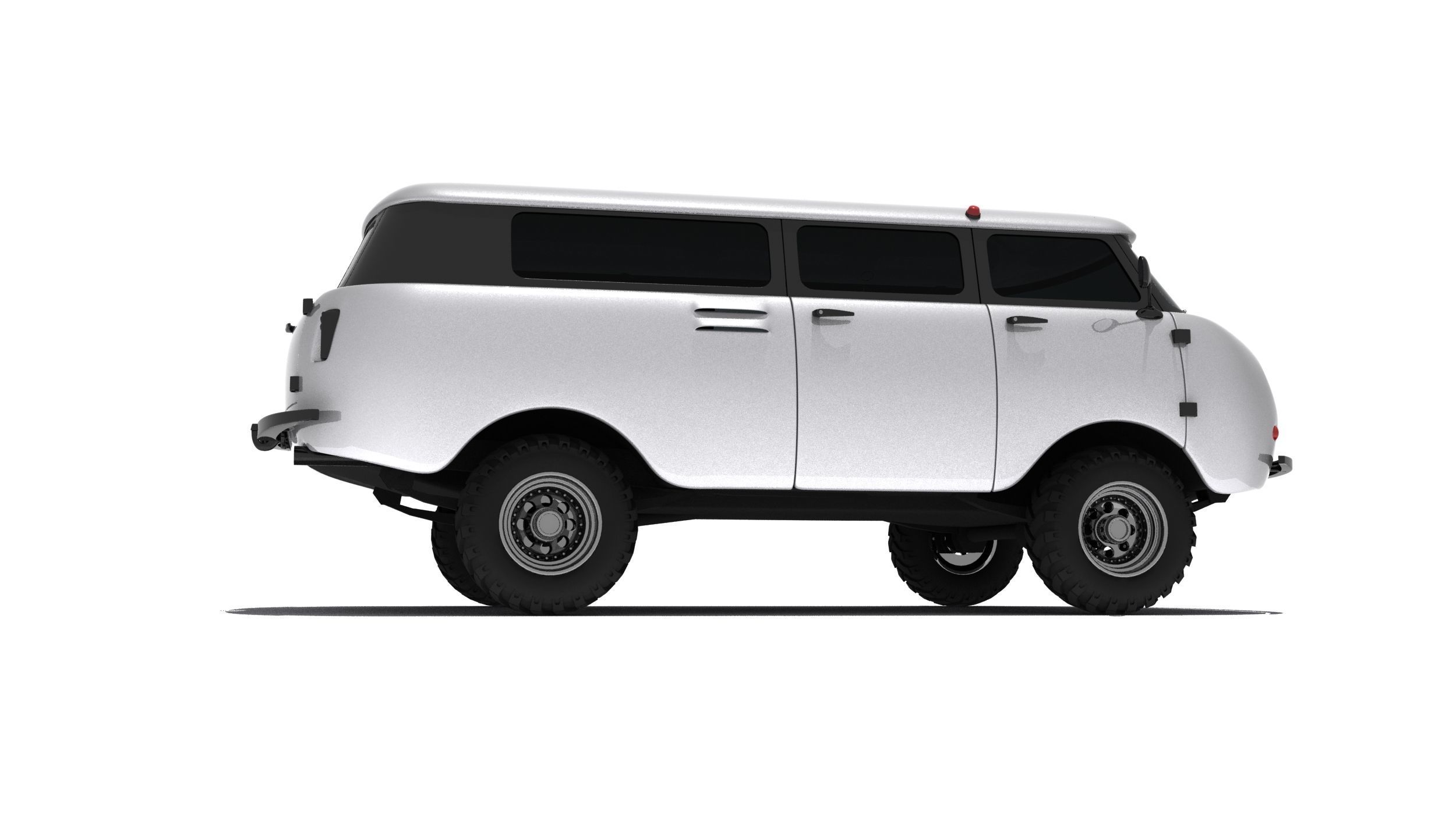 UAZ-452 Concept Car 3D model_8