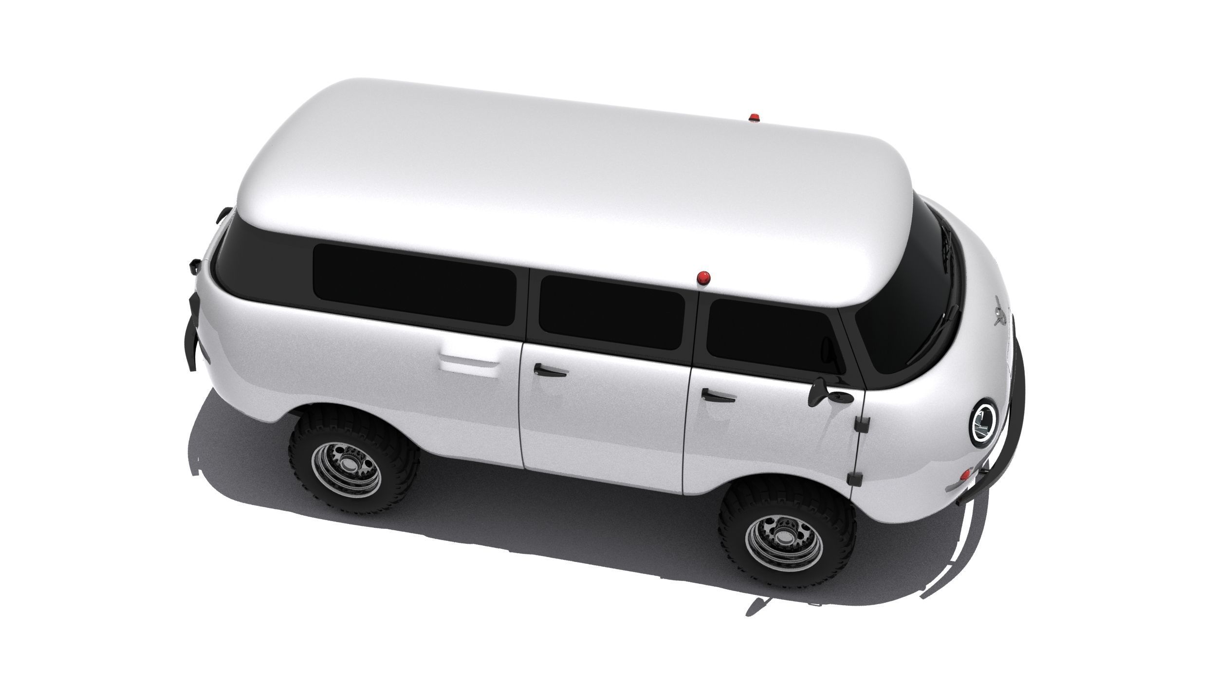 UAZ-452 Concept Car 3D model_9