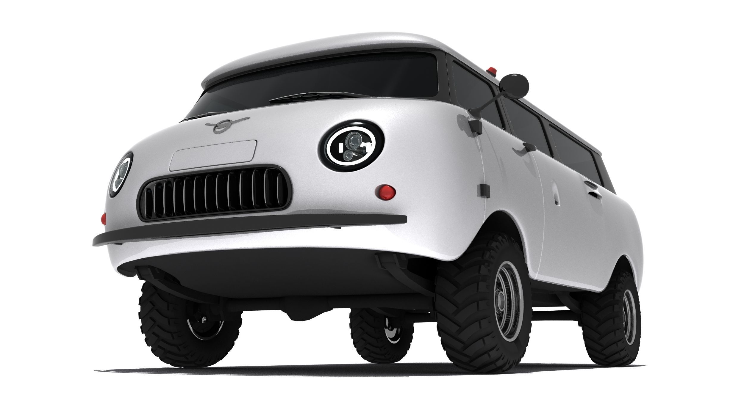 UAZ-452 Concept Car 3D model_1