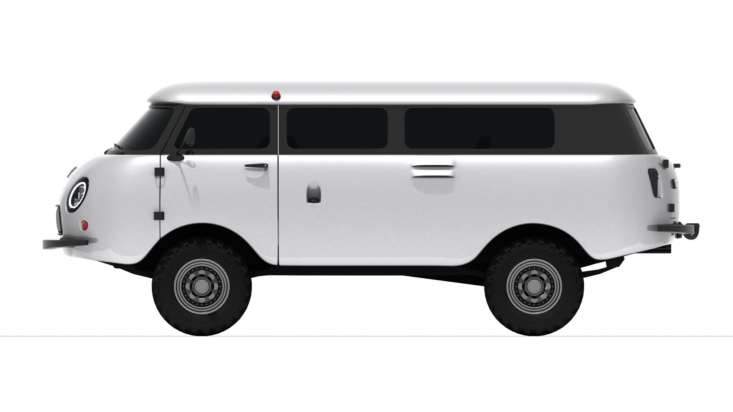 UAZ-452 Concept Car 3D model_16