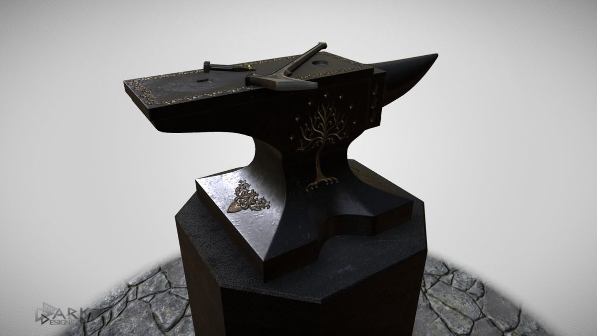 Shadow of Morodor Celebrimbors Forge Scene 3D model_2