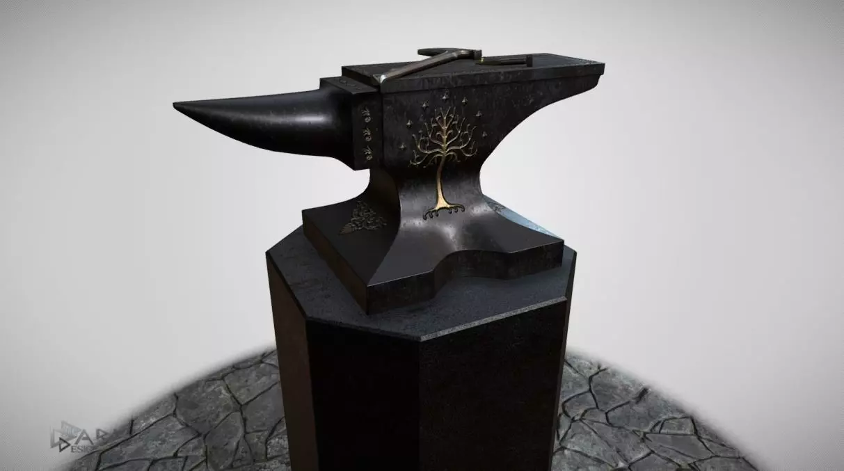 Shadow of Morodor Celebrimbors Forge Scene 3D model_0