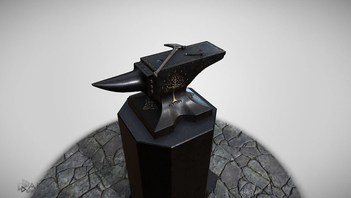 Shadow of Morodor Celebrimbors Forge Scene 3D model_1