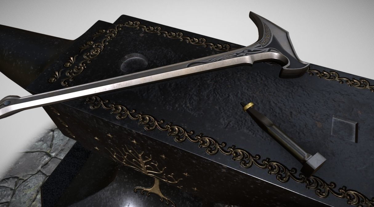 Shadow of Morodor Celebrimbors Forge Scene 3D model_4