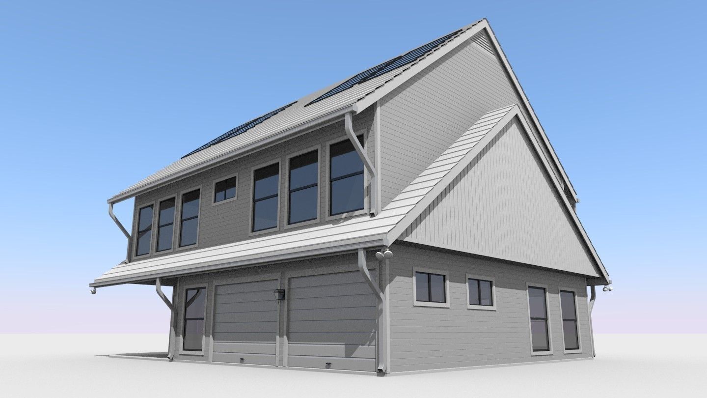 Modern House 3D model_1