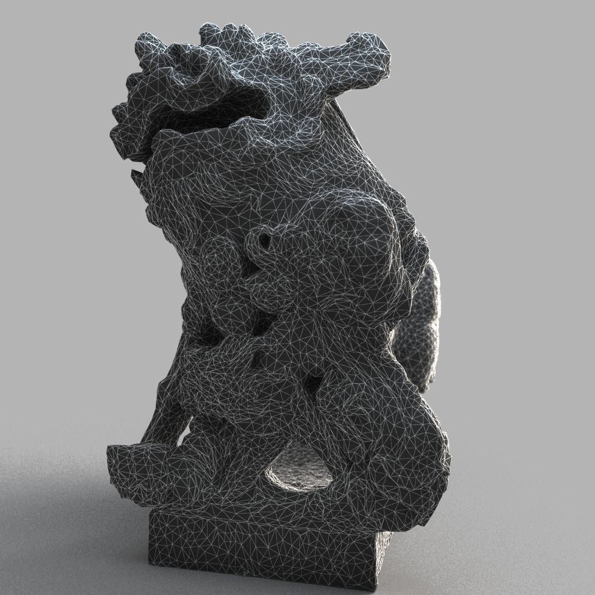 Lion-statue-006F chinese lion statue - chinese lion statue Low-poly 3D model_17