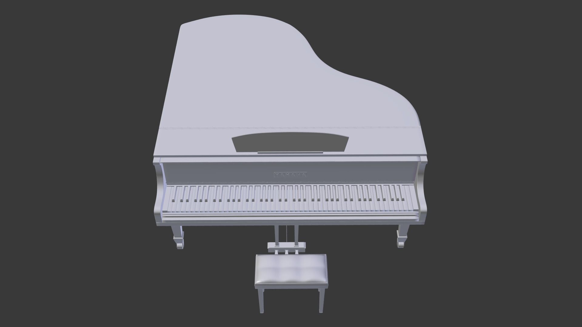 Grandpiano grand piano 3D model_9