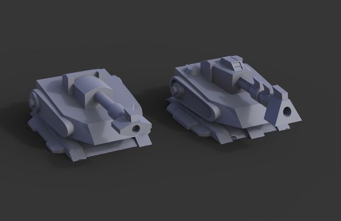 Automatic Cannon - Wargame Model 3D print model
