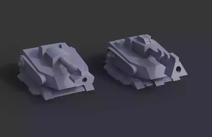 Automatic Cannon - Wargame Model 3D print model