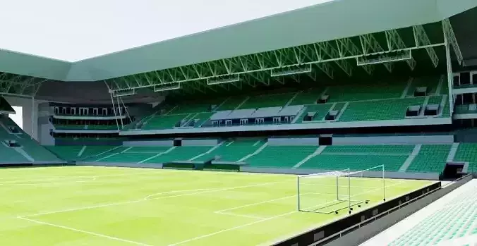 Stade Geoffroy-Guichard - Saint Etienne Low-poly 3D model