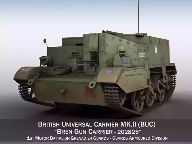 Bren Gun Carrier - BUC - 202825  3D model