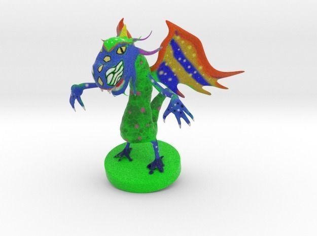 Alebrije colorful dragon 3D print model_1