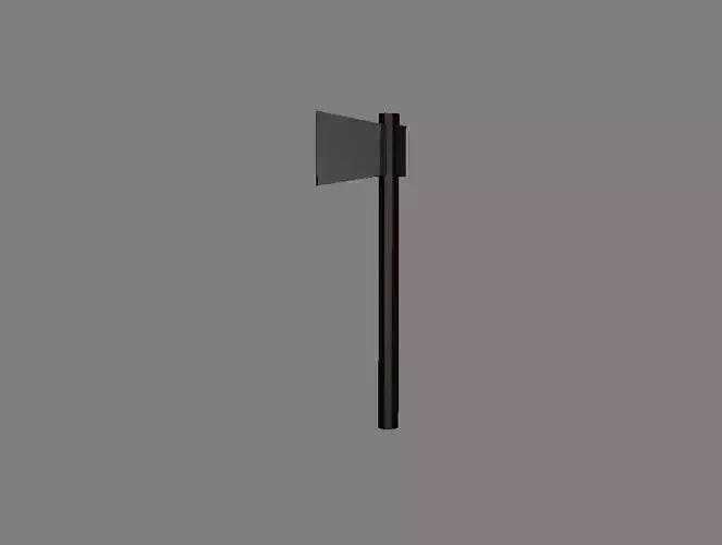 Low-Poly Axe street pole